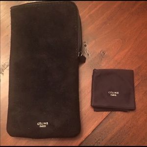 Celine Black Sunglass Pouch